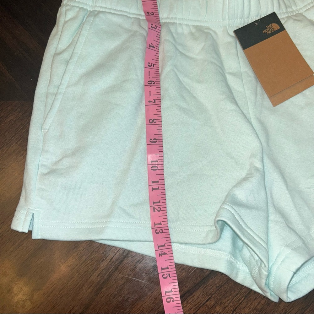 THE NORTH FACE Half Dome Fleece Womens Shorts Skylight Blue/TNF White Sz XL New - Picture 5 of 7